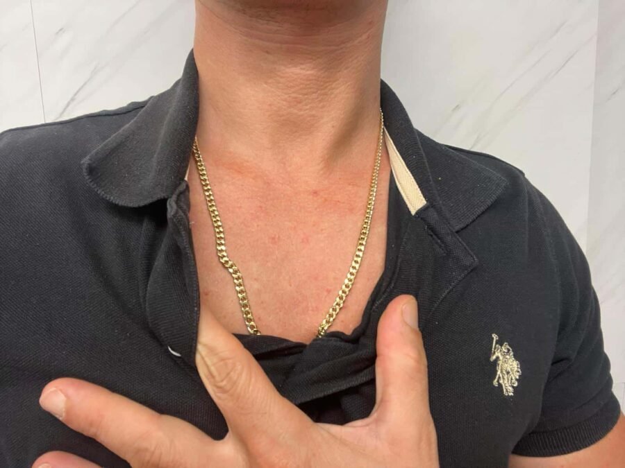 Collana Oro 18kt 750% Uomo Giallo Grumetta 60cm - immagine 5