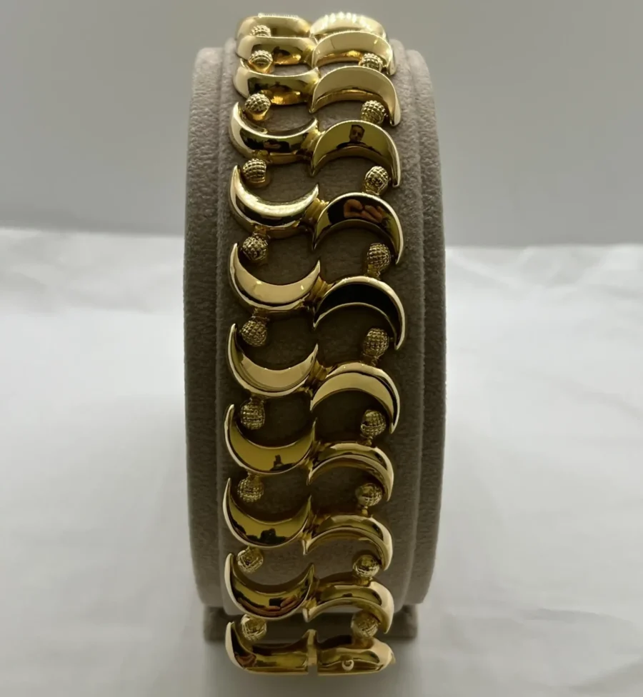 Bracciale Oro Giallo 18kt 750% Massiccio Donna Schiava - immagine 2