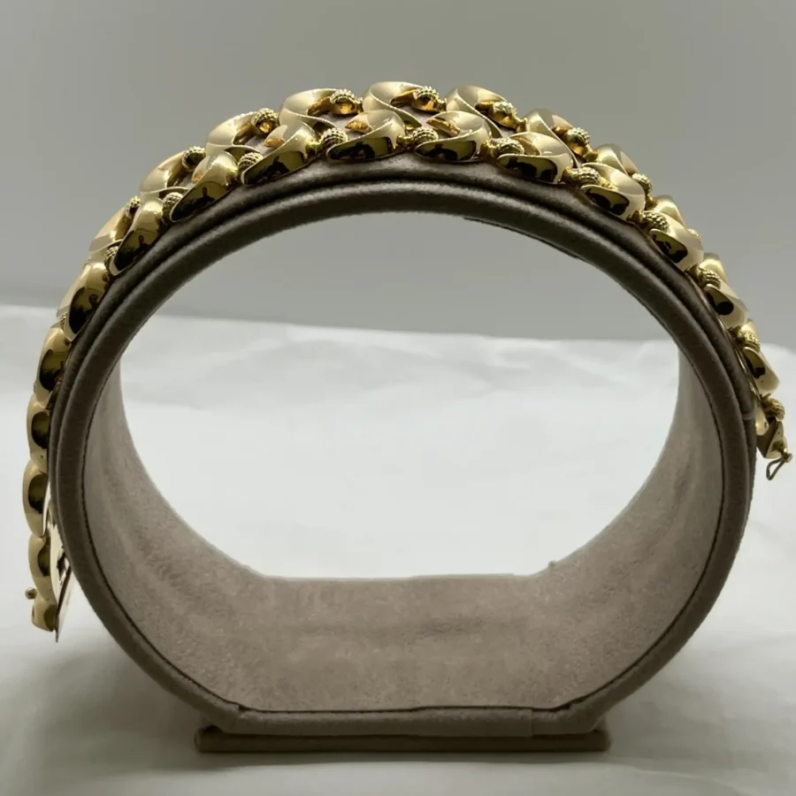 Bracciale Oro Giallo 18kt 750% Massiccio Donna Schiava - immagine 4