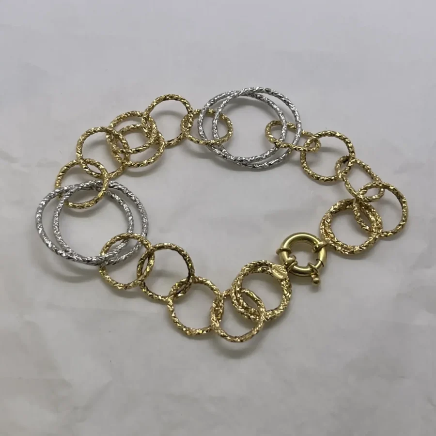 Bracciale Oro 18kt 750% Donna Bicolore