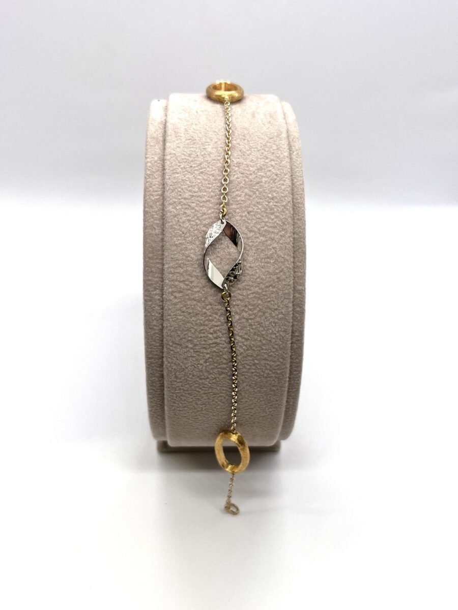 Bracciale In Oro 18Kt Donna Bianco Rosa Giallo - immagine 2