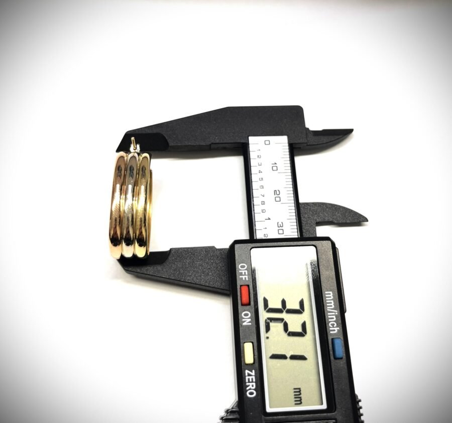 Orecchini Cerchio Donna Oro Bianco Giallo Rosa 18kt 750% - immagine 3