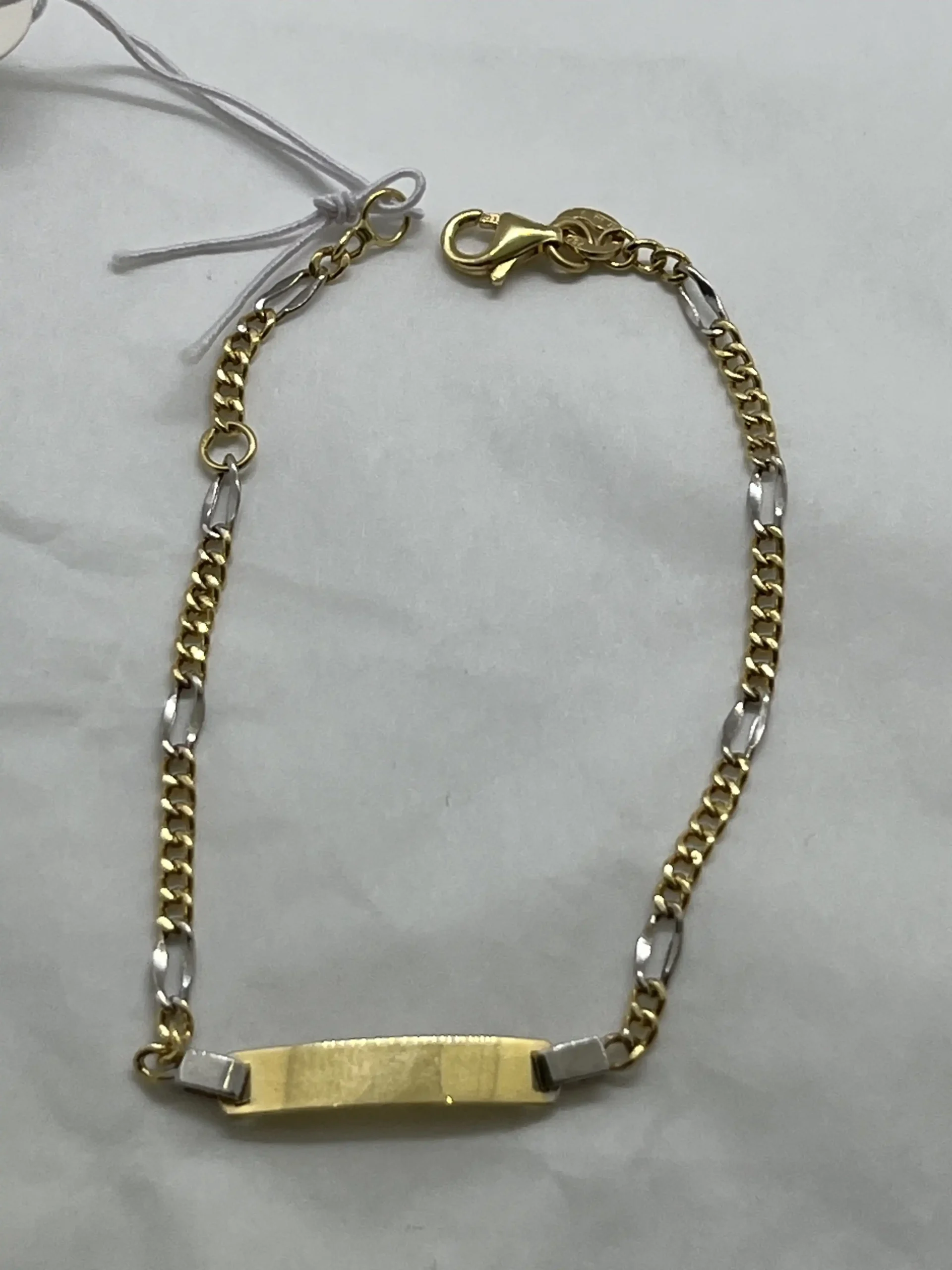 Bracciale Oro 18 Kt 750% Ragazzo Comunione Bambino Battesimo - immagine 2