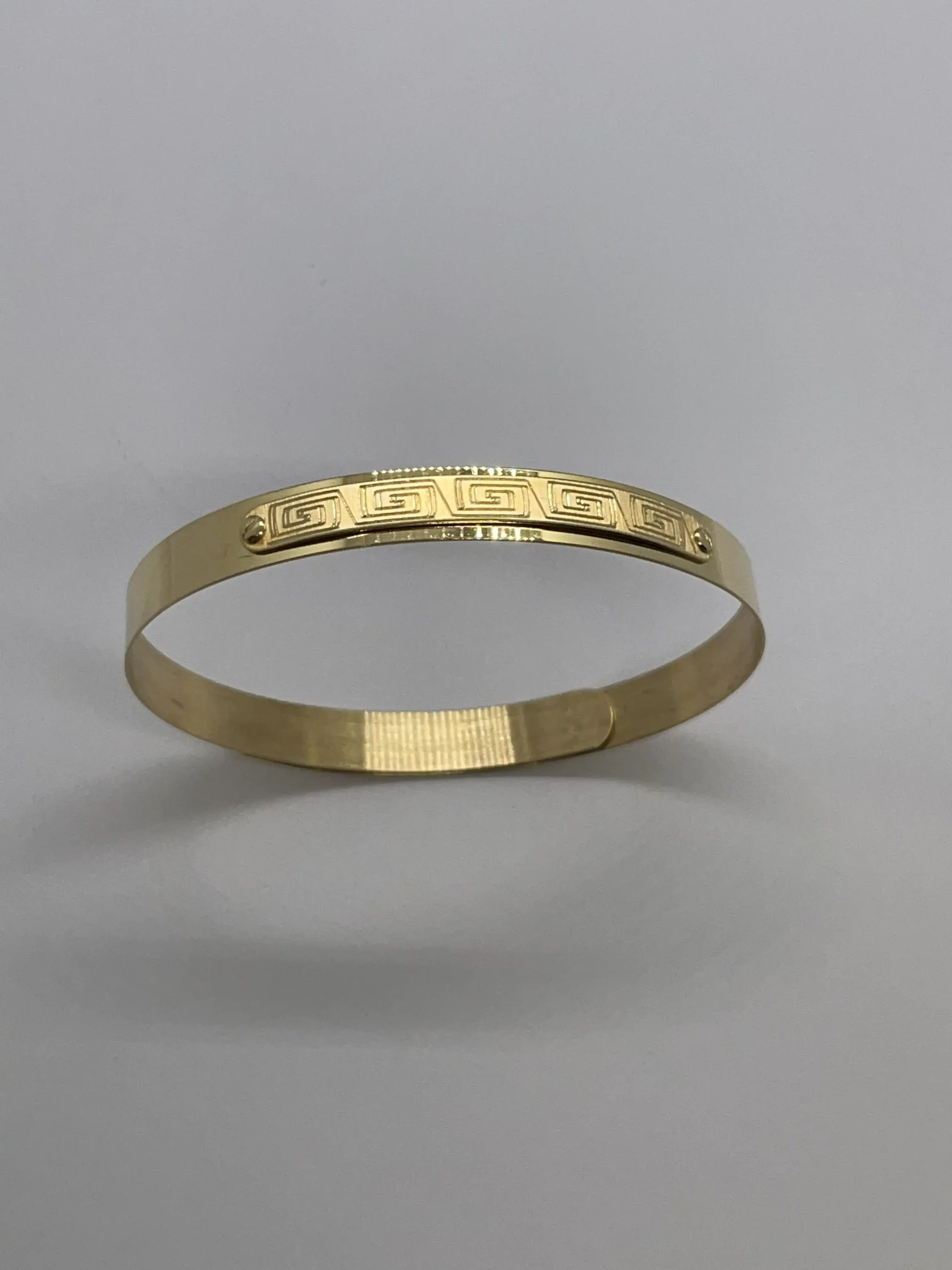 Bracciale Oro 18 Kt 750% Uomo Donna Semirigido Manetta Giallo - immagine 6