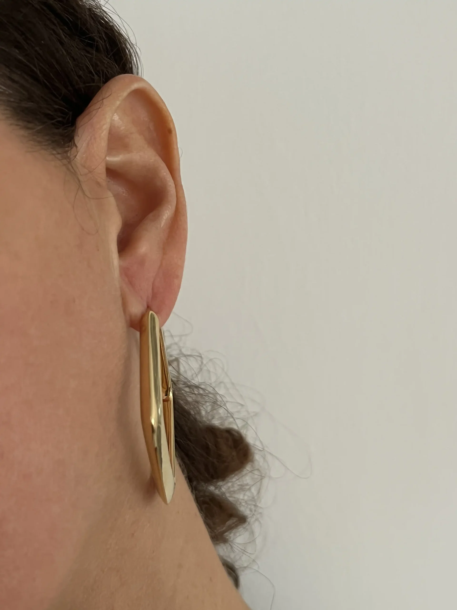 Orecchini Quadrato Donna Oro Giallo 18kt 750% - immagine 3