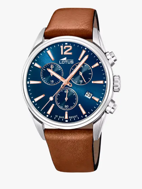 Orologio Lotus 18691/2 Azzuro Cinturino Pelle Uomo