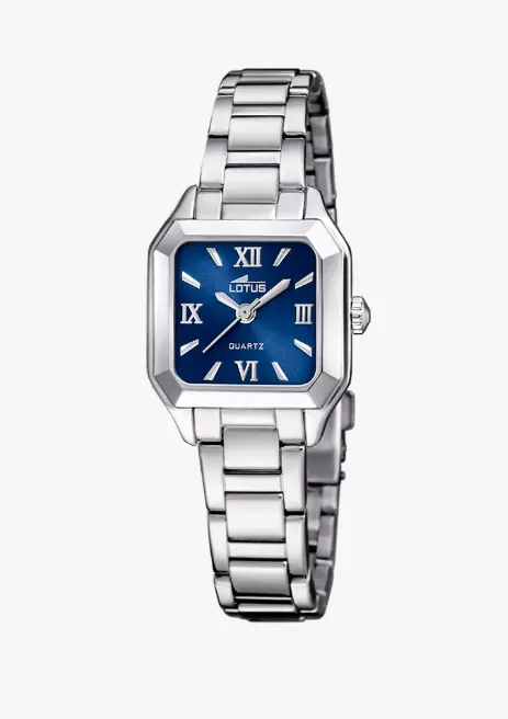 Orologio Da Donna Lotus Old Money 19034/3 Con Quadrante Blu E Bracciale In Acciaio