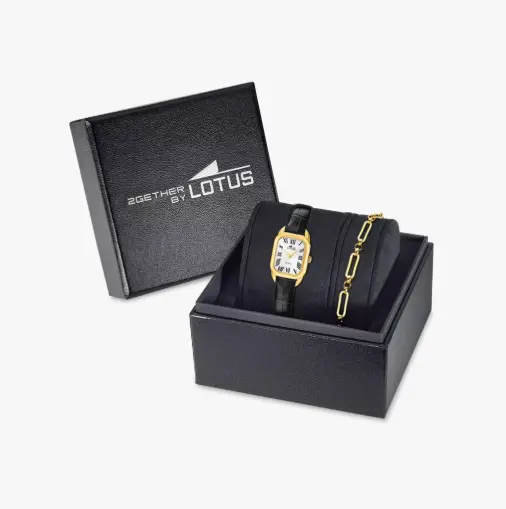 Orologio E Bracciale Lotus 2gether 19042/2 Grigio Cinghia Pelle Donna