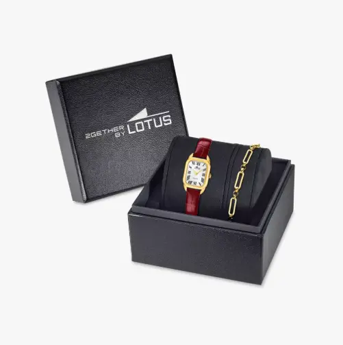 Orologio E Bracciale Lotus 2gether 19042/1 Grigio Cinghia Pelle Donna