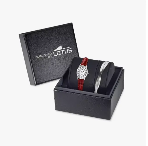 Orologio E Bracciale Lotus 2gether 19017/1 Grigio Cinghia Pelle Donna