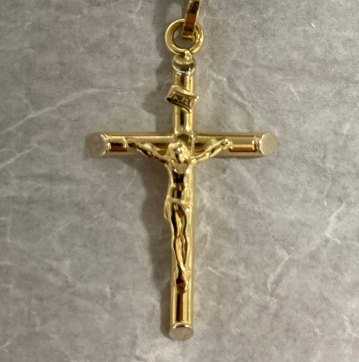Croce in Oro 18kt 750 Ciondolo Sacro