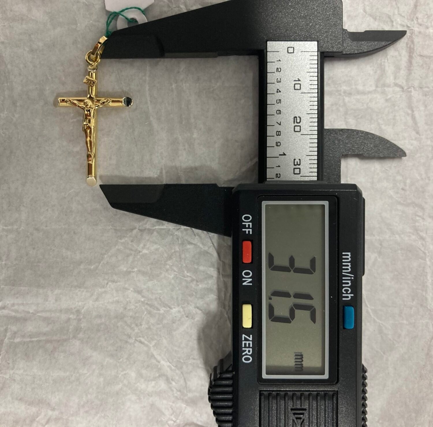 Croce in Oro 18kt 750 Ciondolo Sacro - immagine 4