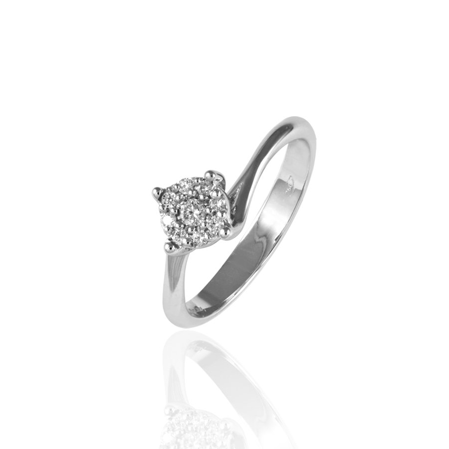 Anello In Oro 18 kt Magic Con Diamanti 0.12 Kt