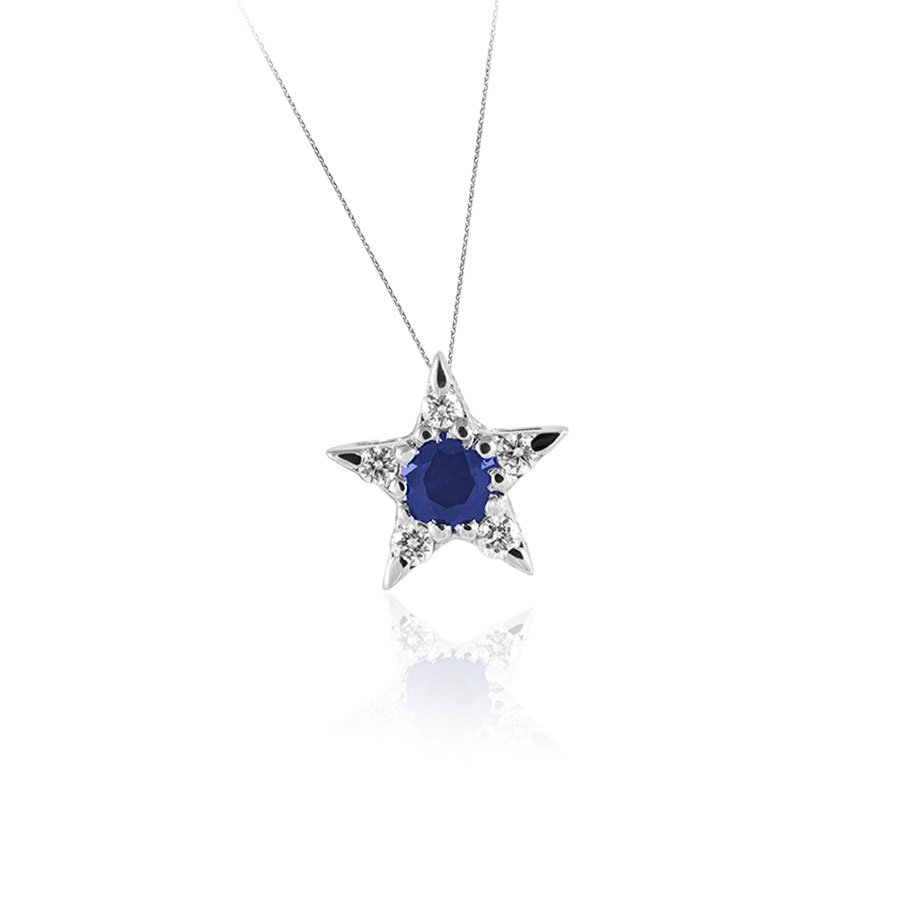 Collana in oro 18kt con Diamanti 0.06Kt e Rubini/Smeraldi/Zaffiri - immagine 5