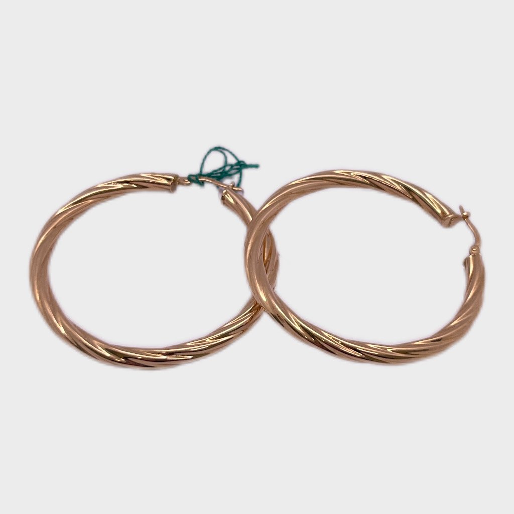 Orecchini In Oro 18kt Giallo Cerchio