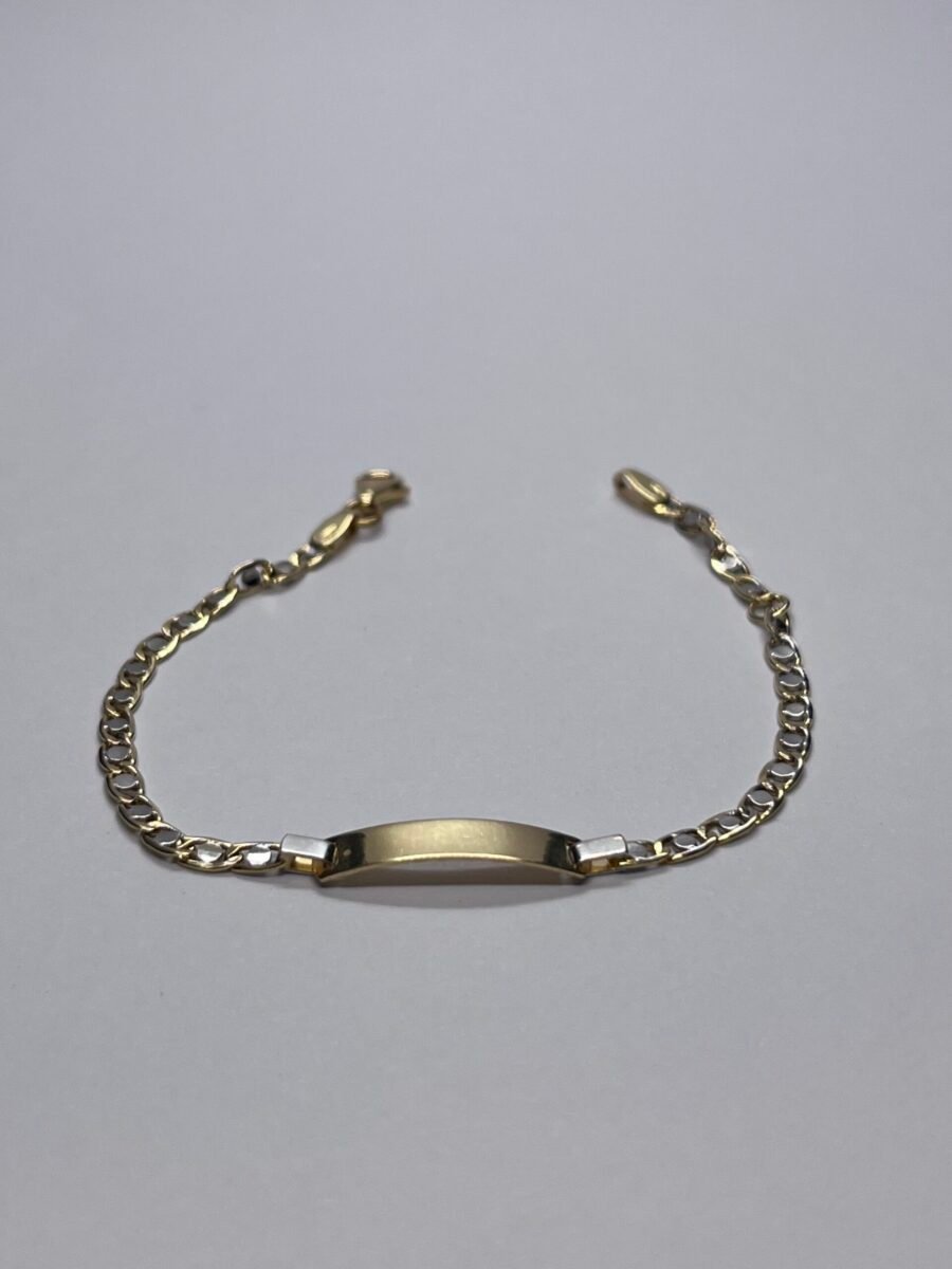 Bracciale Oro 8Kt 750% Bicolore Ragazzo/Bambino